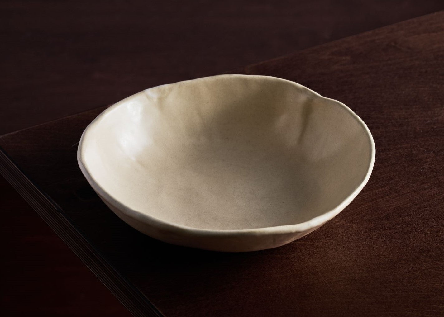 Eliana Wide Bowl in Cream
